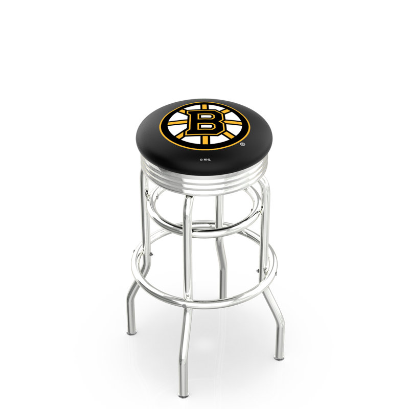 NHL 25" Swivel Bar Stool with Cushion, Detroit Red Wings, 30"