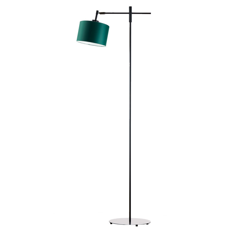 Chafton 145cm Brown Accent Floor Lamp, Black, Bottle Green