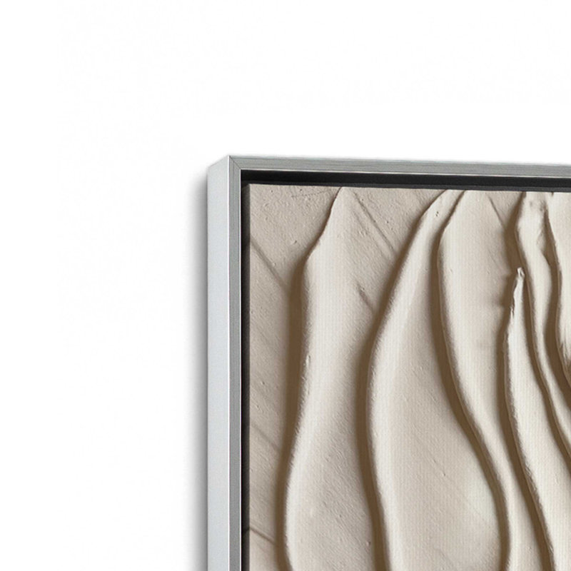 Wave Formations III, Cadre flottant en chrome poli, H 18,75 po x l 12,75 po x P 1,75 po