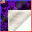 Couvertures mauves à motif floral-127457570