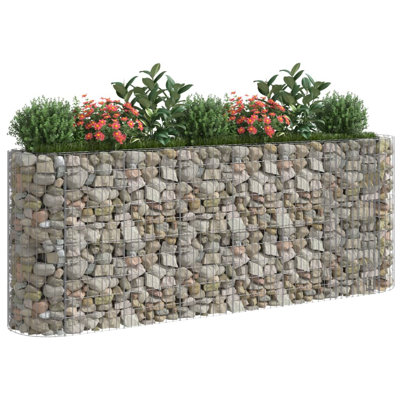Dakota Fields Gabion Raised Bed Galvanised Iron