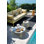 Stulle Round Outdoor Coffee Table with Metal Frame