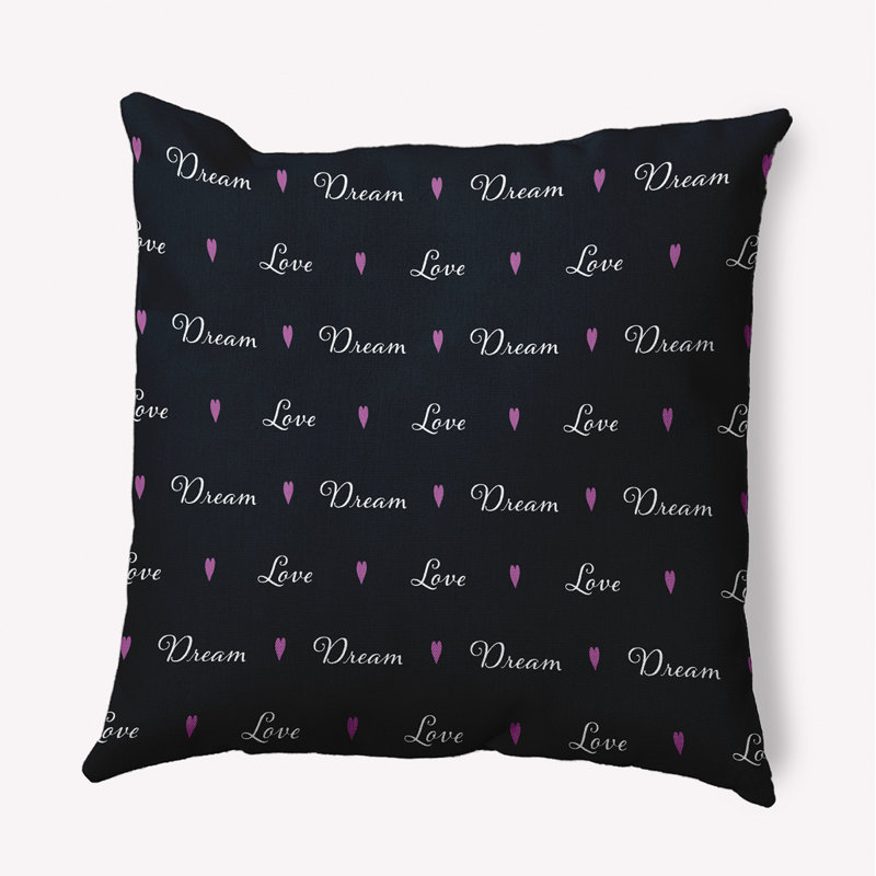 Reversible Throw Pillow, 16"H x 16"W, Square