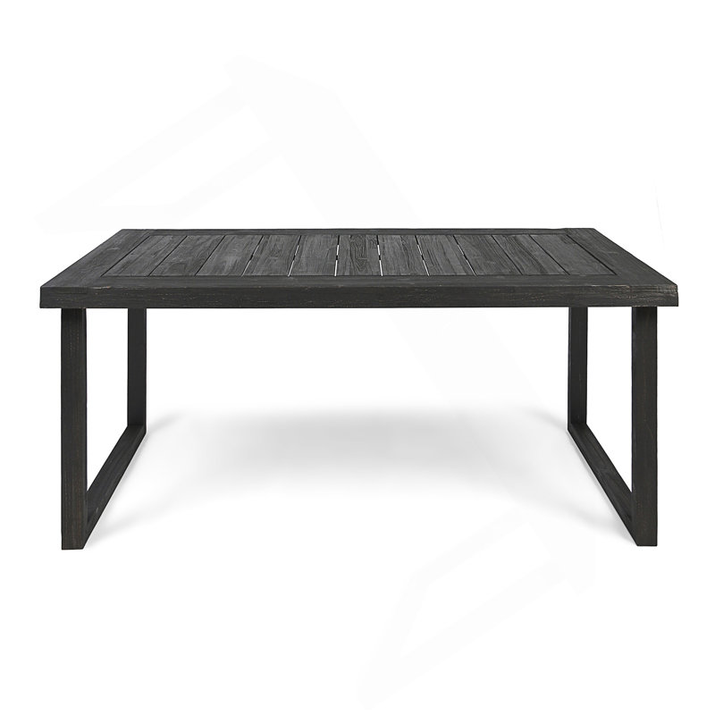 Outdoor 69" Acacia Wood Dining Tableblast