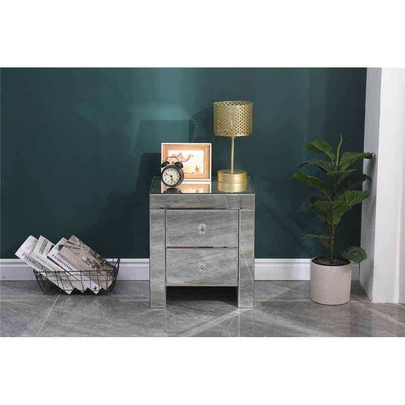 Louroukina 40cm W Bedside Table