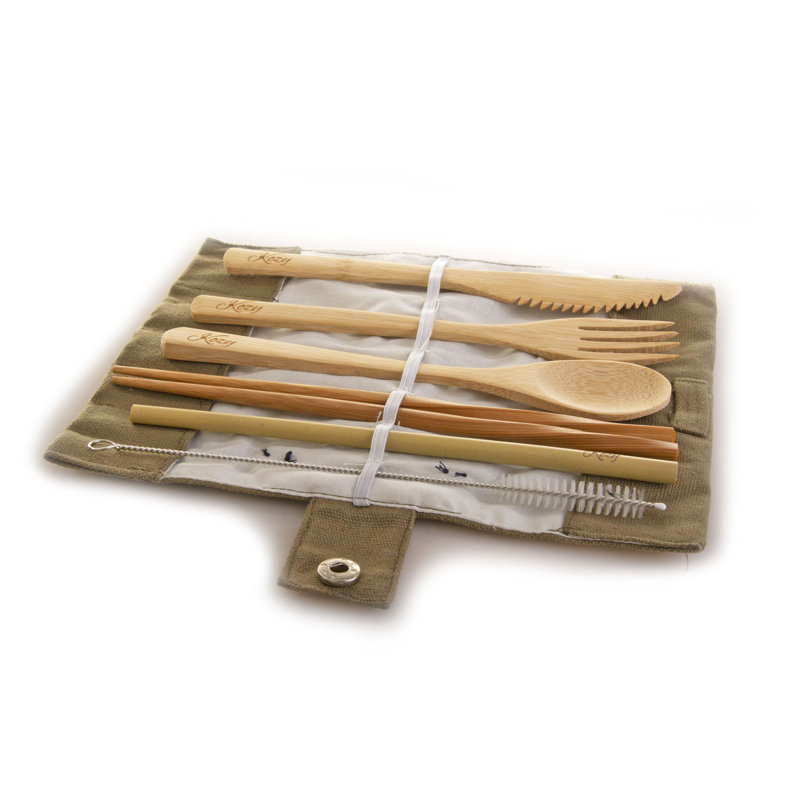 Kozy Kitchen Flatware Set, Brown