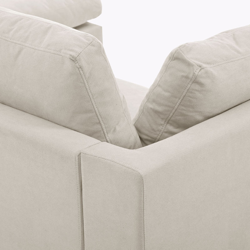 Canapé convertible de 113 po Avala, canapé convertible, canapé convertible, Polyester beige