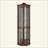 Lighted Glass Display Cabinet Corner Curio Cabinet With Adjustable Shelves Carved Cherry Decoration Wine Cabinet Perfect For Home Or Office Use-1952372791