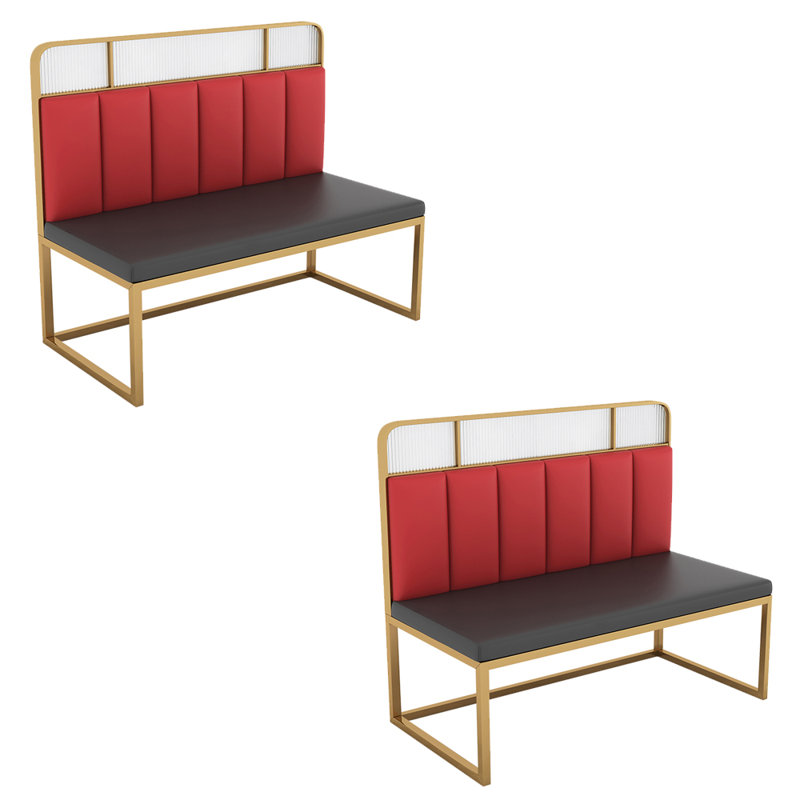 Banc de restaurant moderne et simple, Noir