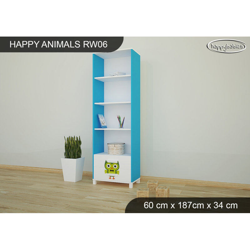 187cm H X 60cm W Cube Unit Kids Bookcase, Blue