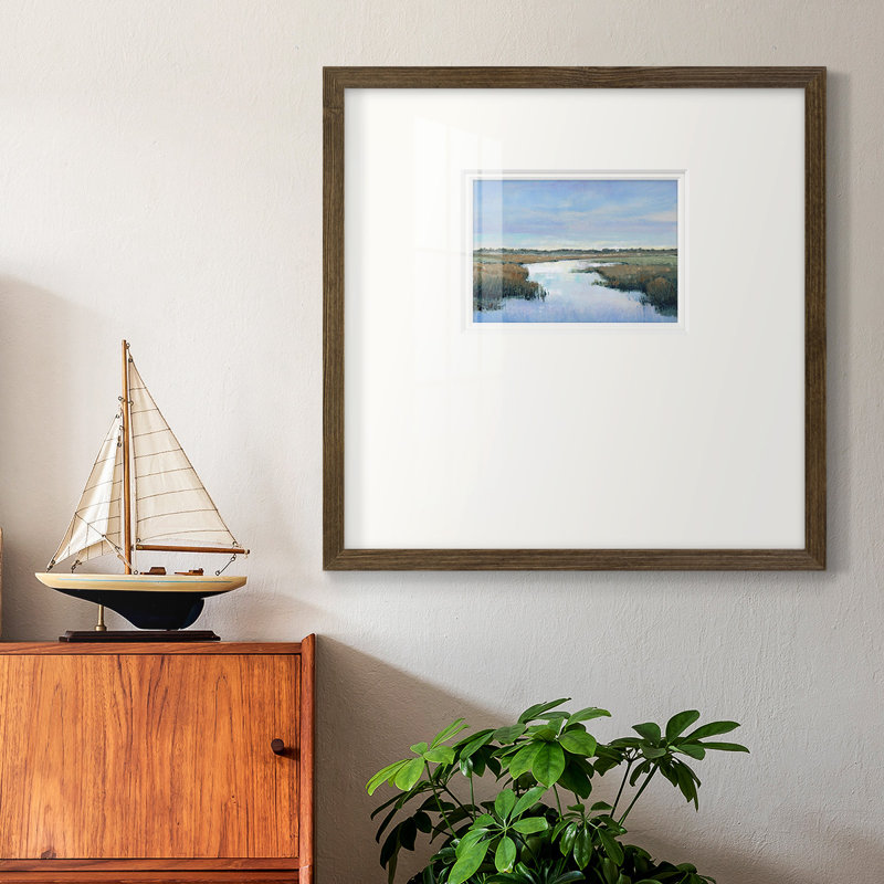 Durain Coastal Plains II, reproduction d'art encadrée, H 17 po x l 17 po x P 1,25 po