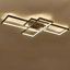 Raffa 3-Light Neutral Style Rectangular LED Semi Flush Mount Ceiling Light-1749398376-1819785639