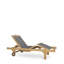 200cm Long Reclining Teak Single Chaise