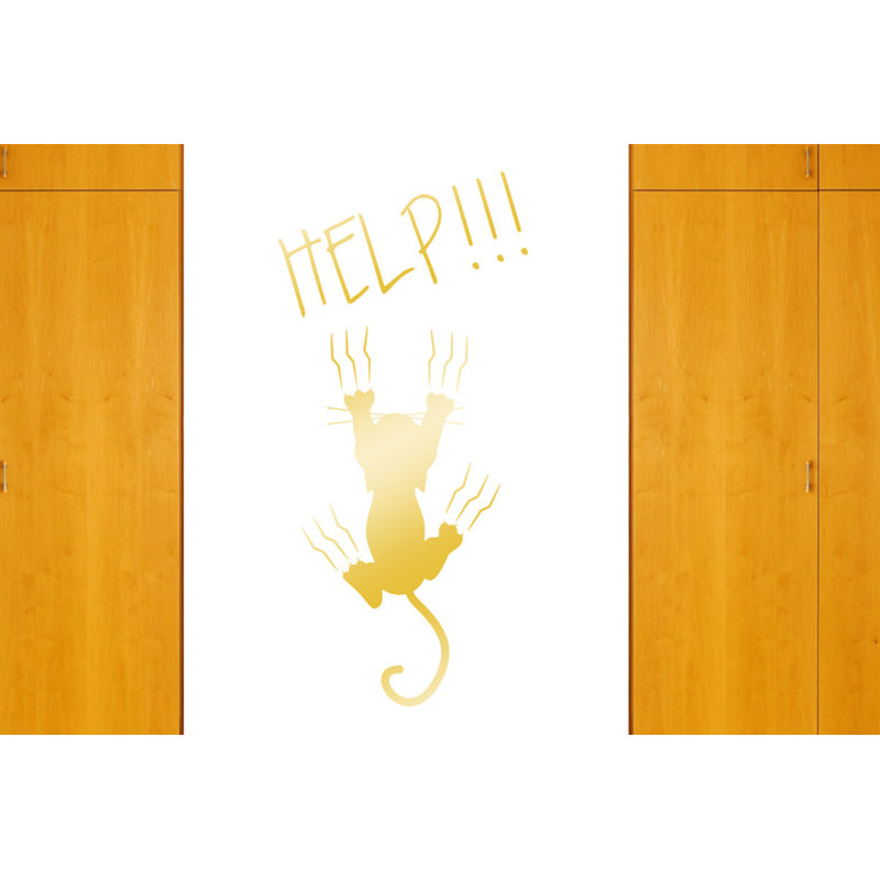 Animals Wall Decal, Medium, Shiny Gold