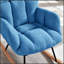 Fauteuil coulissant ergonomique en tissu capitonné avec structure en métal, parfait pour le confort et le style de tout salon.-1307641250-1307641272