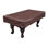 Hathaway 8 Foot Pool Table Cover Fitted – Brown Leatherette Billiard Table Cover with Cotton Lining and Reinforced Seams – Dust and Spill Protection for Game Room Tables