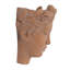 Pot à fleurs 7X5.5X9 "Visage Head, brun - Pot à fleurs mural Home