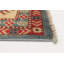 Tapis rouge / bleu / brun en laine noué à la main de conception unique 7 pi 10 po x 10 pi 2 po Aaleahya