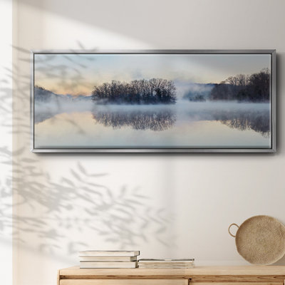 Scène sur l'eau - toile encadrée