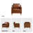 32" W Modern Soft Faux Leather Chair-1919748658