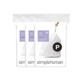 Simplehuman Liners 16 Gallons 50% Post-Consumer Recycled Plastic Trash Bags - 60 Count