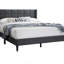 Linen Bed with Tufted Headboard-434920676-405671602