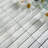 Natural 11.82 in. x 12.01 in. Stacked Matte Marble Mosaic Tile-99341260