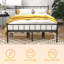 Queen Size Bed Frame, Headboard And Footboard,Structurally Stable, Under Bed Storage,No Box Spring Needed,Black-441743714