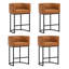 Modern Upholstered Counter Stool with Metal Frame-124062066