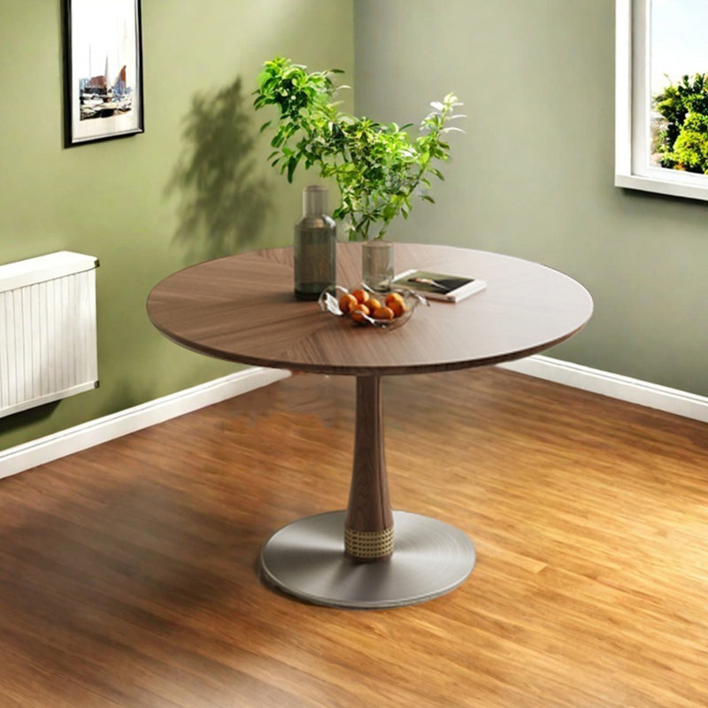 Table de salle à manger de style médiéval, H 29,52 po x L 39,37 po x l 39,37 po