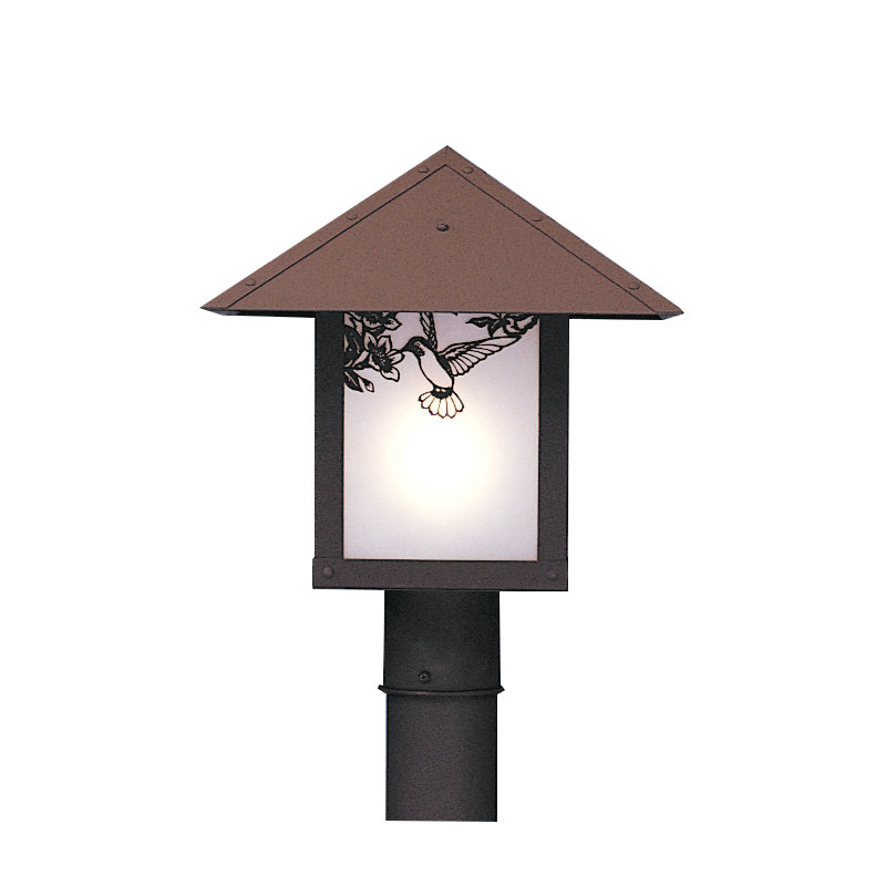 McLoud Lantern Head, Rustic Brown, Hummingbird, Frosted
