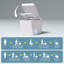 Toilette automatique à chasse d'eau 1,28 GPF avec bidet intelligent et télécommande sans fil-88926372