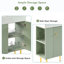 Meuble-lavabo élégant avec rangement abondant et design exquis-1248643780