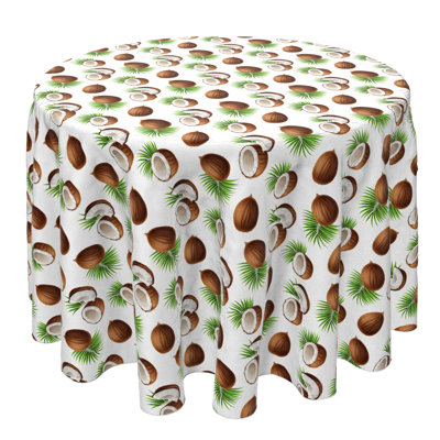 Round Cotton Twill Tablecloth