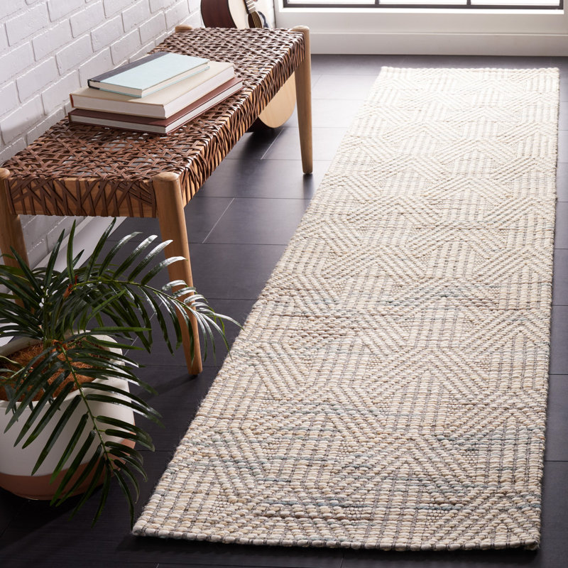 Garrey Hand Loomed Performance Geometric Rug, Runner 2'3" x 9'