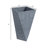Zaivion 3-Piece Geometric Fiberstone MGO Clay Planter Mid-Century Modern Tall Tapered Indoor/Outdoor Plant Pot-2144367470