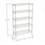 Étagères grillagées robustes à 5 niveaux réglables - supports de rangement en métal résistant à la rouille pour la cuisine, le garage, la salle de bain et le garde-manger (P 29,53 po x l 13,78 po x H 59,06 po)-1932864240