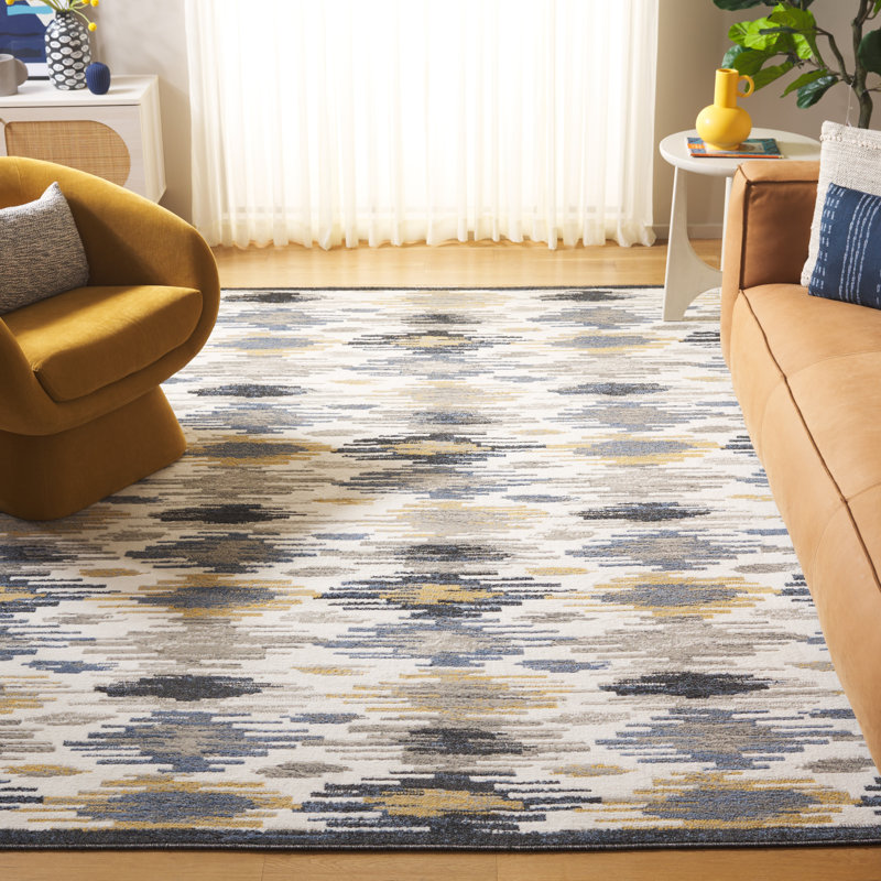 Kiira Performance Abstract Rug, Rectangle 8' x 10'