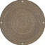 Table d'appoint ronde avec ruppie maritime brune et style décoratif pour les espaces intérieurs Foyer cylindrique fabriqué à la main