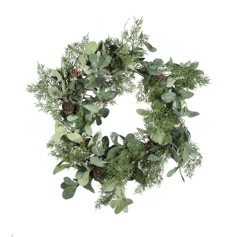 D24 po - couronne de feuillage / cèdre, vert
