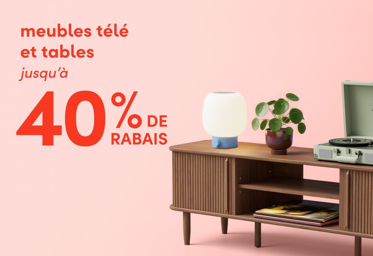 meubles télé et tables en solde