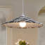 Îlot de cuisine 1 lumière en tissu à pédale rétro 1 lumière 19,6 po pour le salon