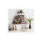 3 Piece Triangle Tiered Shelf with Adjustable Shelves-1910159202
