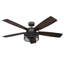 Ventilateur de plafond d'intérieur de 52 pouces avec ensemble de lumières DEL et télécommande Honeywell Carnegie, double montage, moteur CA à 3 vitesses