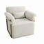 Fauteuil demi-tonneau rembourré et pivotant-41376912