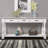 63inch Long Wood Console Table with 3 Drawers and 1 Bottom Shelf for Entryway-247285303