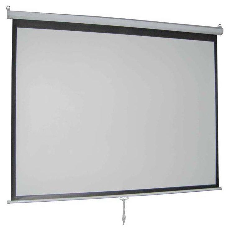 Écran de projection manuel blanc 49 po x 87 po, 100 po