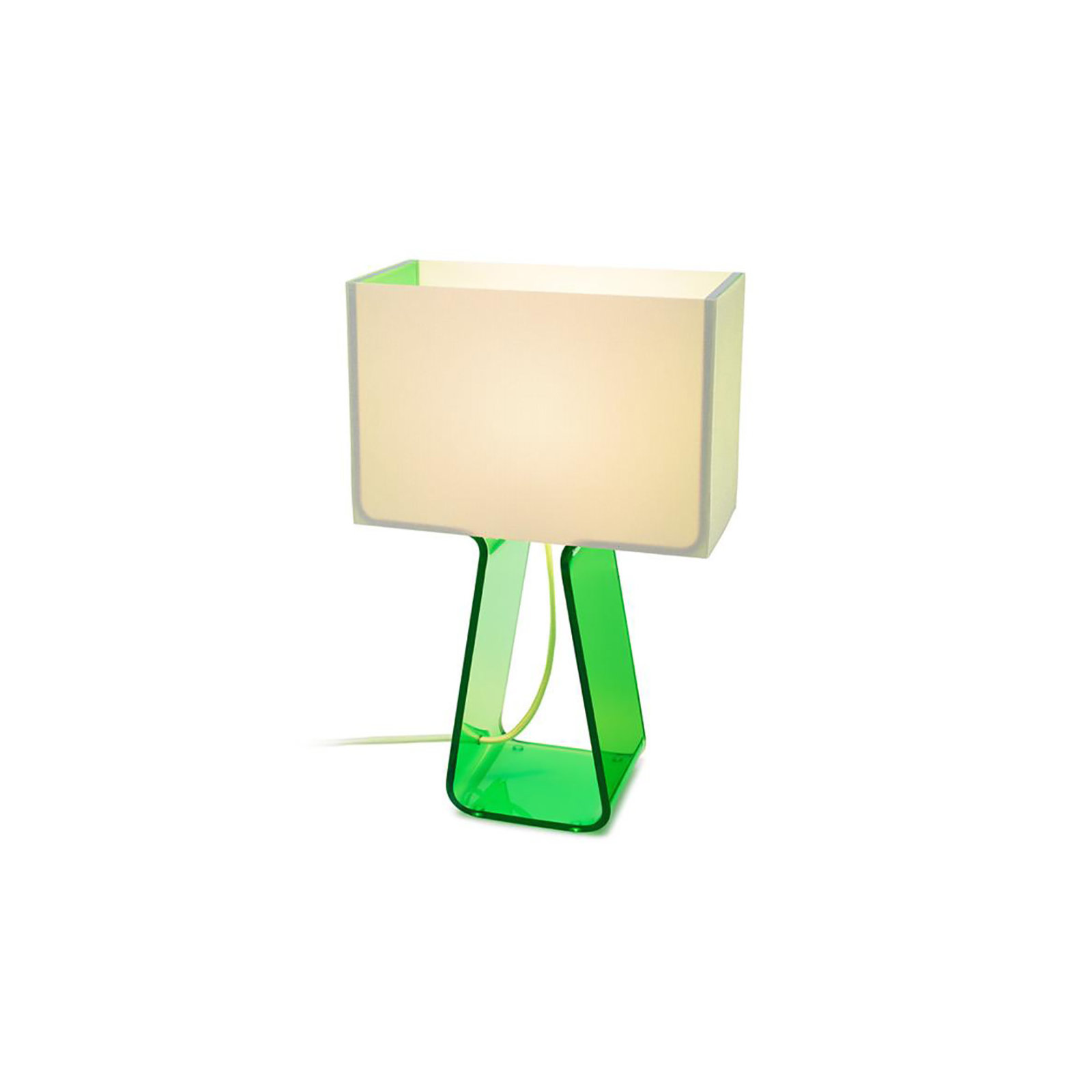 Tube Top Table Lamp, Green