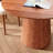 43" Round Walnut Color Solid Wood Small Dining Table With Solid Wood Tabletop For 2-4 People-125703006-125703009-125703010