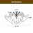 5-light Flush Mount Chandelier-390650395